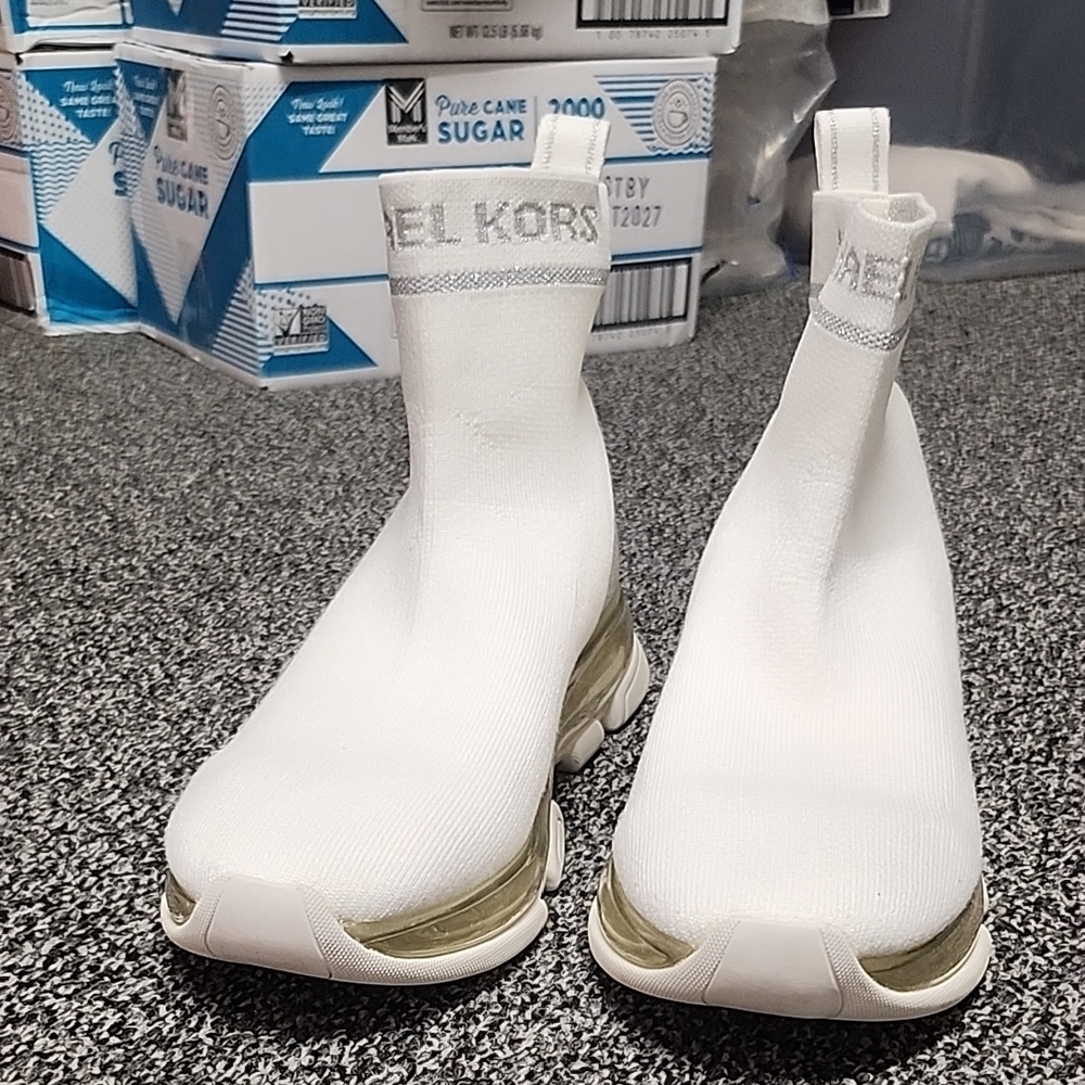 Michael Kors White Sock Sneakers, Second Hand
